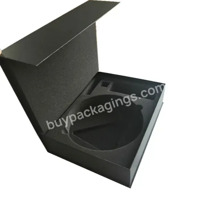 Factory Cheap Paper Packaging Sponge Inserted Cosmetic Glass Bottle Black Matte Magnetic Box - Buy Mailing Packaging Shipping Box Custom Logo,Gift Box Luxury Packaging Custom,Gift Paper Box Packaging.