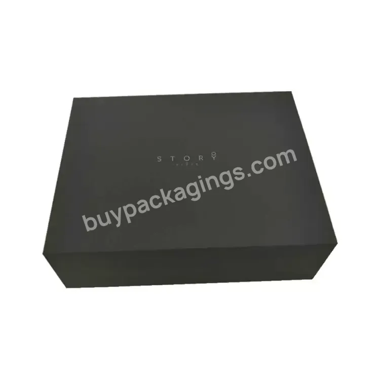 Factory Cheap Paper Packaging Sponge Inserted Cosmetic Glass Bottle Black Matte Magnetic Box - Buy Mailing Packaging Shipping Box Custom Logo,Gift Box Luxury Packaging Custom,Gift Paper Box Packaging.