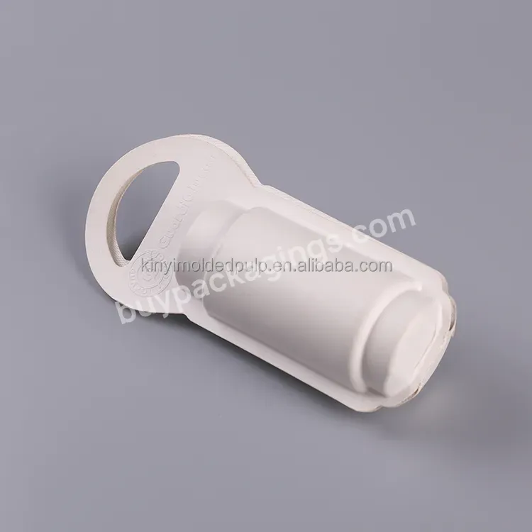 Factory Custom Biodegradable Pulp Tray Sugarcane Molded Pulp Box Bottle Packaging Boxes