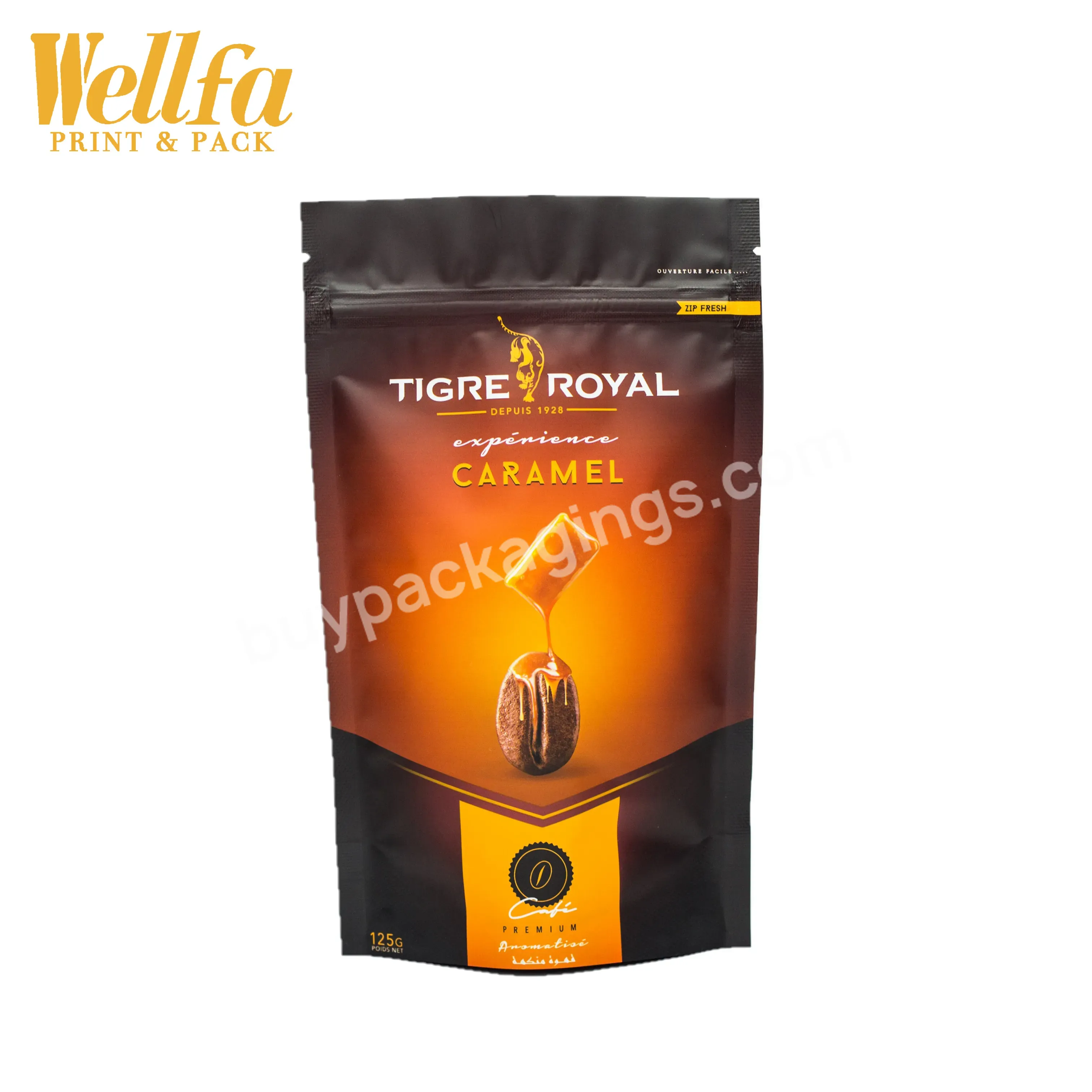 Factory Custom Low Moq Digital Printing Laminated Aluminum Plastic Coffee Stand Up Pouch With Zipper - Buy Stand Up Pouch Zip Lock Bag For Tea,Resealable Zipper Spice Powder Plastic Packaging Bag,Heat Seal Snack Packaging Mylar Bags.