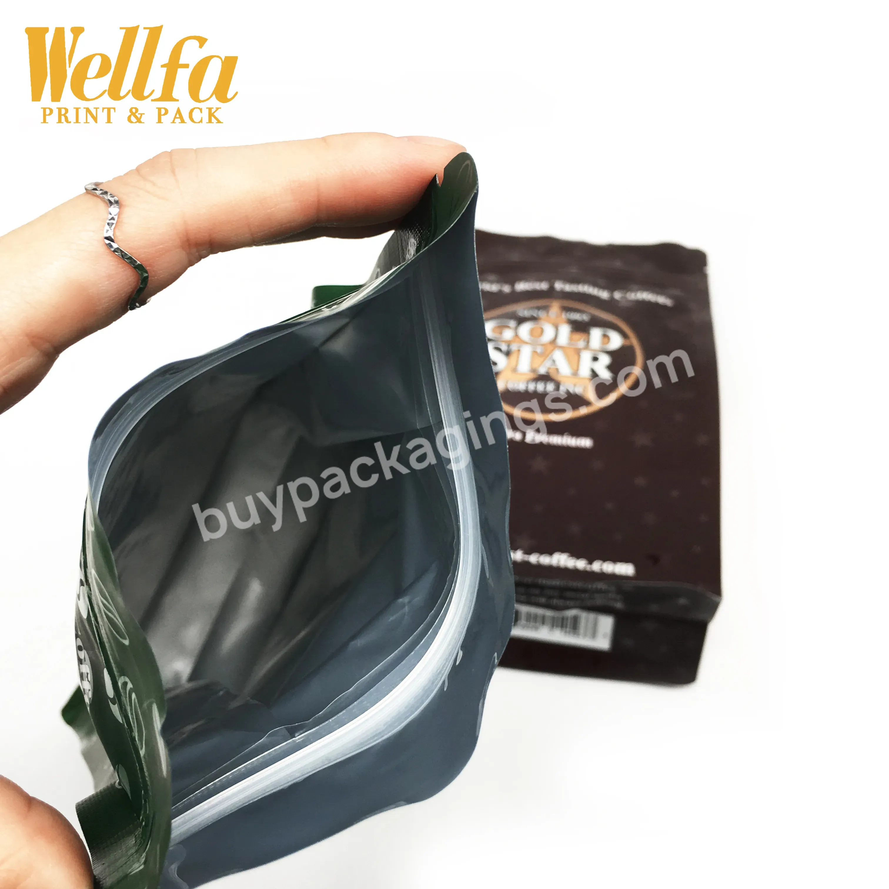 Factory Custom Print 250g500g1kg Aluminum Foil Flat Bottom Pouch With Valve Coffee Packaging Bag - Buy Coffee Side Gusset Pouch,Custom Printed Pouches,Food Grade Packaging Bag Pouch With Zipper.