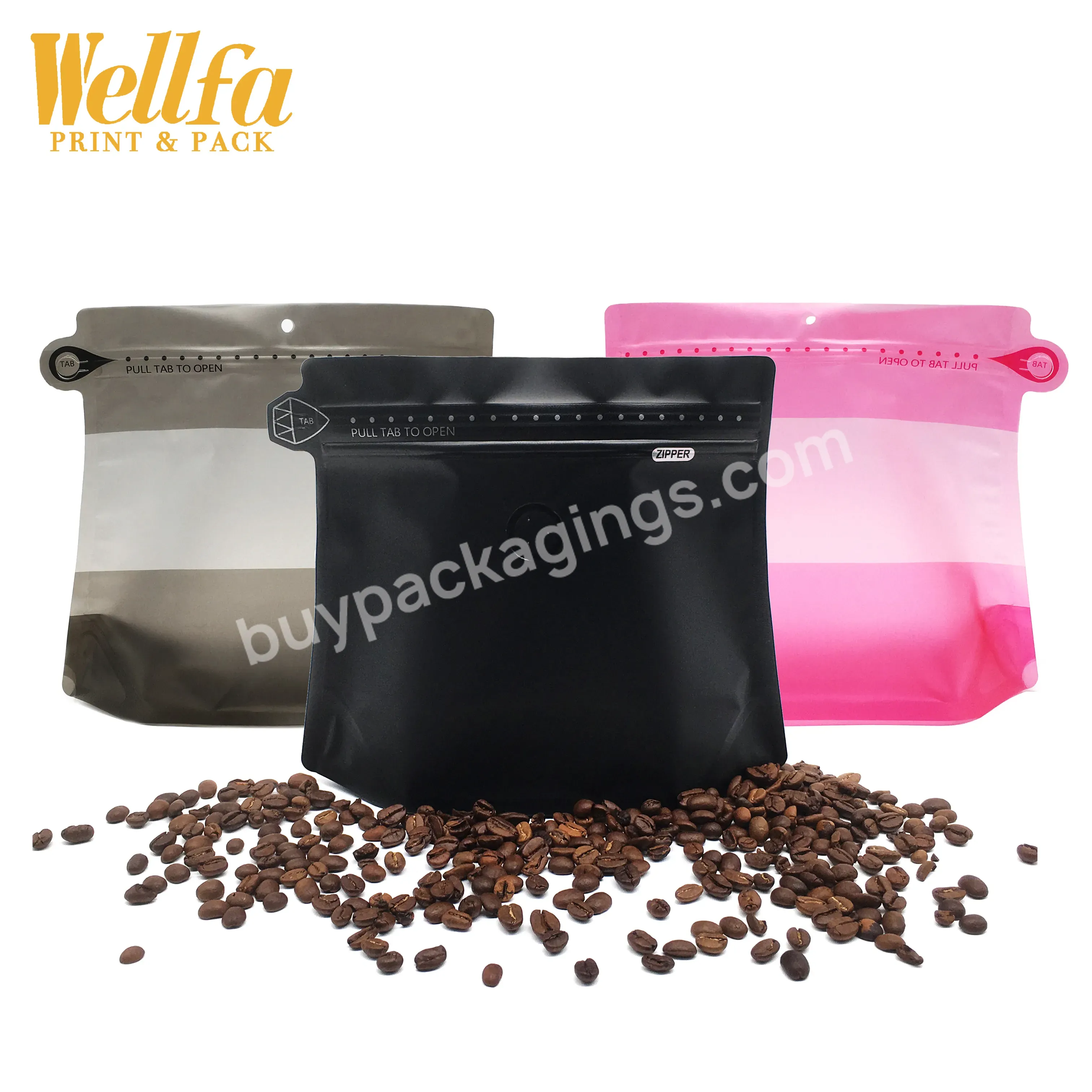 Factory Custom Printed Special Shaped Coffee Matte Stand Up Pouch With Tear Zipper - Buy Dried Food Packaging Bag Pouch With Hang Hole,Heat Seal Spice Pet Plastic Packaging Bag,Nuts Hang Hole Plastic Packaging Pouch.