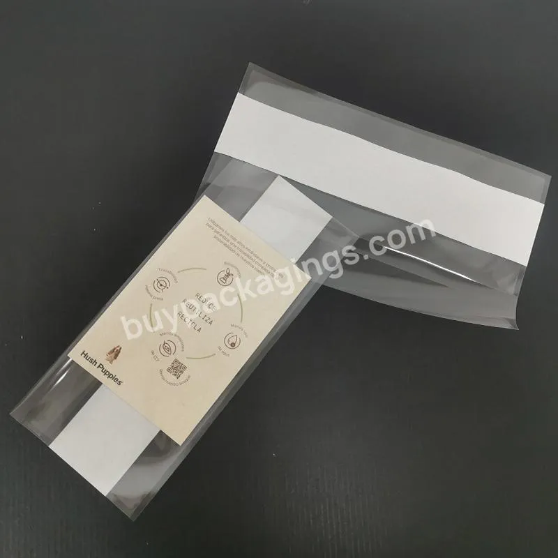 Factory Custom Transparent Envelope Label Bag Sideways Loading Packing List Enclosed Pouch