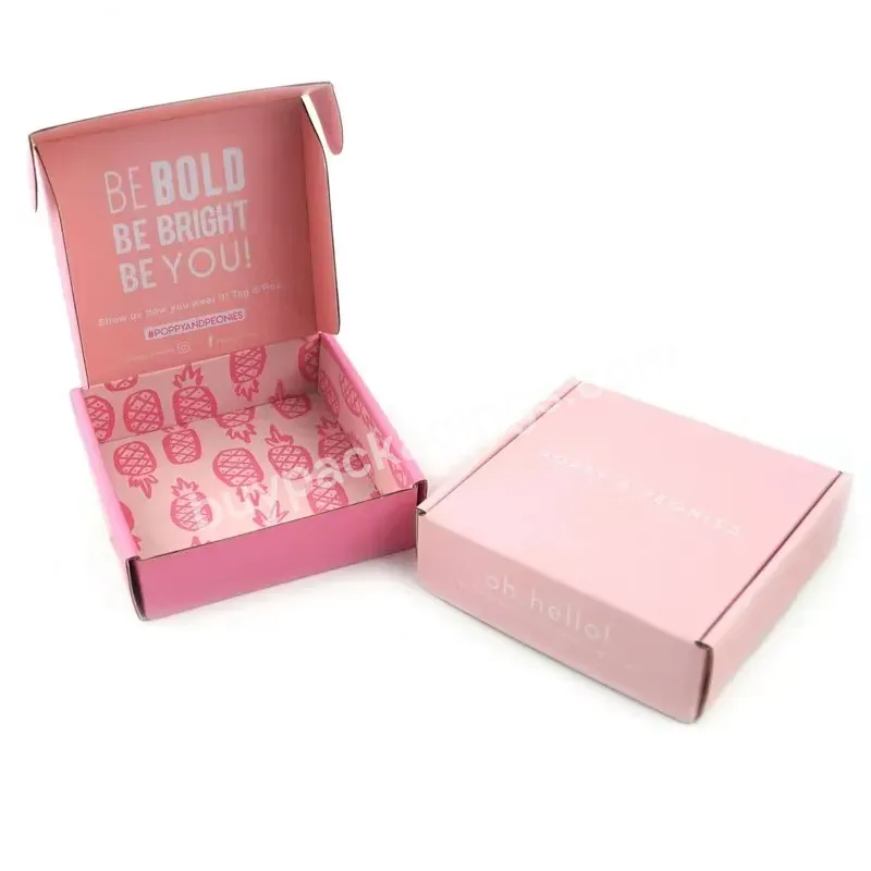 Factory Customization Pink Underwear Packaging Box Packaging Mailer Corrugated Box For Underwear Mailing Box - Buy Packaging Mailer Corrugated Box For Underwear,Pink Underwear Packaging Box,Mailing Box.