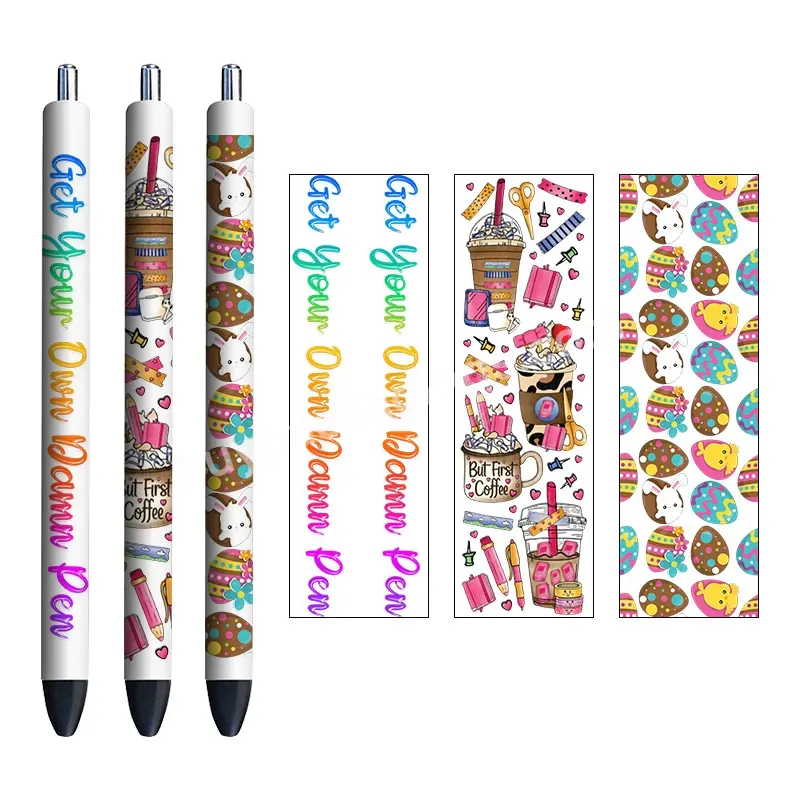 Factory Customized Logo Personalized Design Hot Product Full Color Printing Waterproof Uv Dtf Pen Wrap Transfer Sticker - Buy Factory Customized Logo Personalized Design Waterproof Uv Dtf Pen Wrap Transfer Sticker,High Quality Printing Waterproof Sel