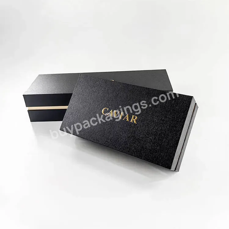 Factory Customized Luxurious Durable Food Box Caviar Gift Box - Buy Retail Manufacturer Customized Print Excellent Black Paper Boxes Caviar Package,Retail Manufacturer Wholesale Custom Logo Colorful Design Folding Box Caviar Gift Box,Caviar Gift Box