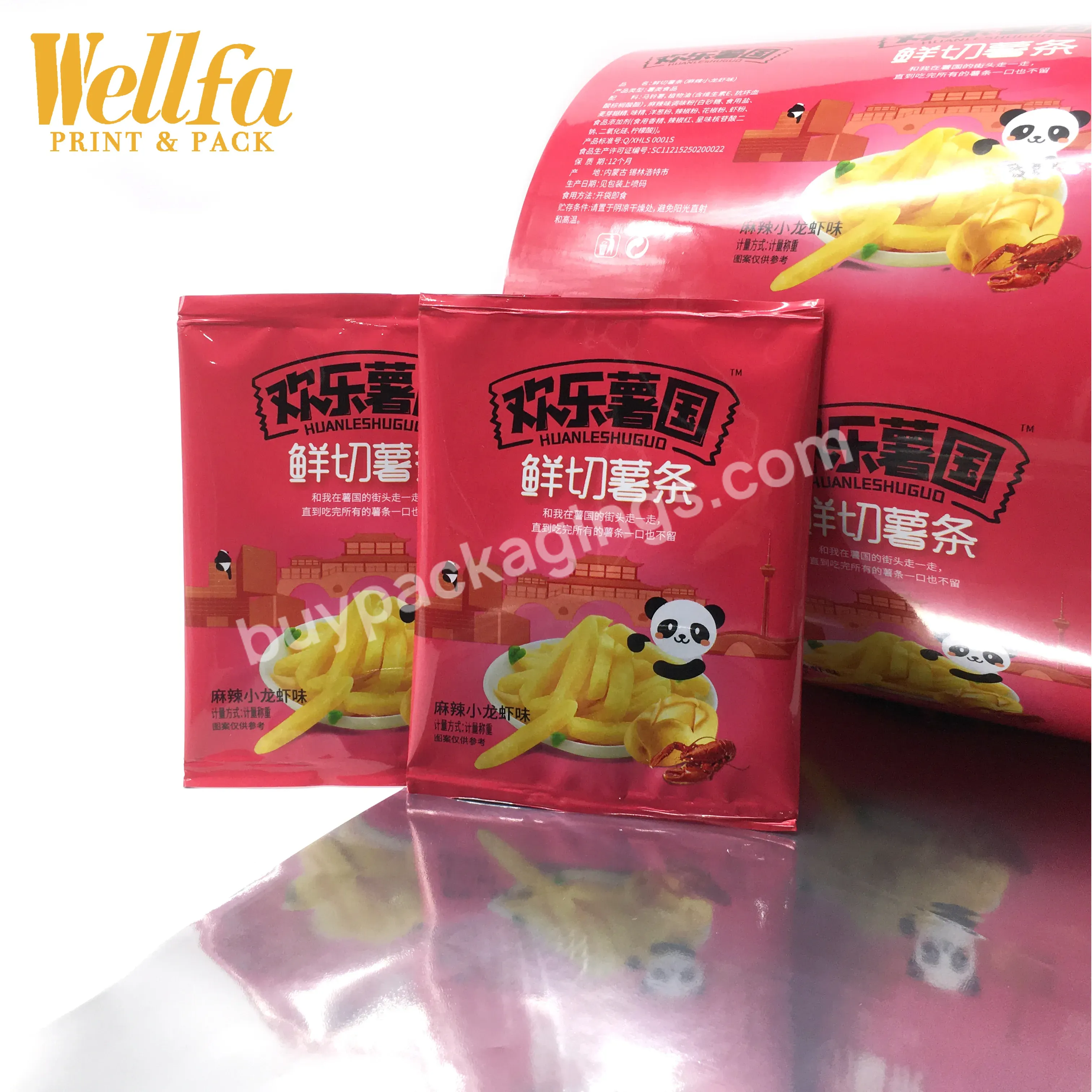 Factory Customized Printed Bopp Lamination Plastic Film Food Chips Popcorn Auto Packing Stretch Composite Aluminum Foil Film - Buy Bopp/vmpet/pe Metallized Food Chips Packaging Films,Auto Packing Stretch Plastic Film,Composite Aluminum Snack Candy Sa