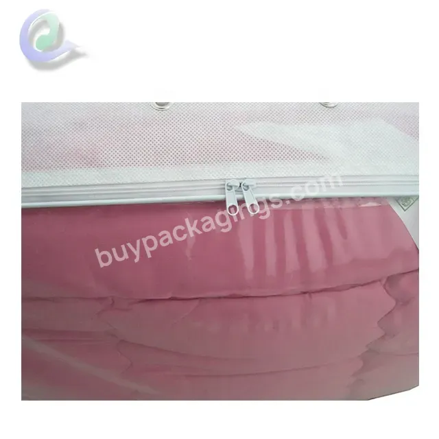 Factory Customized Pvc And Non Woven Bedding Srotage Bag Pillow Quilts - Buy Pvc Pillow Bag,Pvc Bedding Bag,Pvc Bag With Zipper.