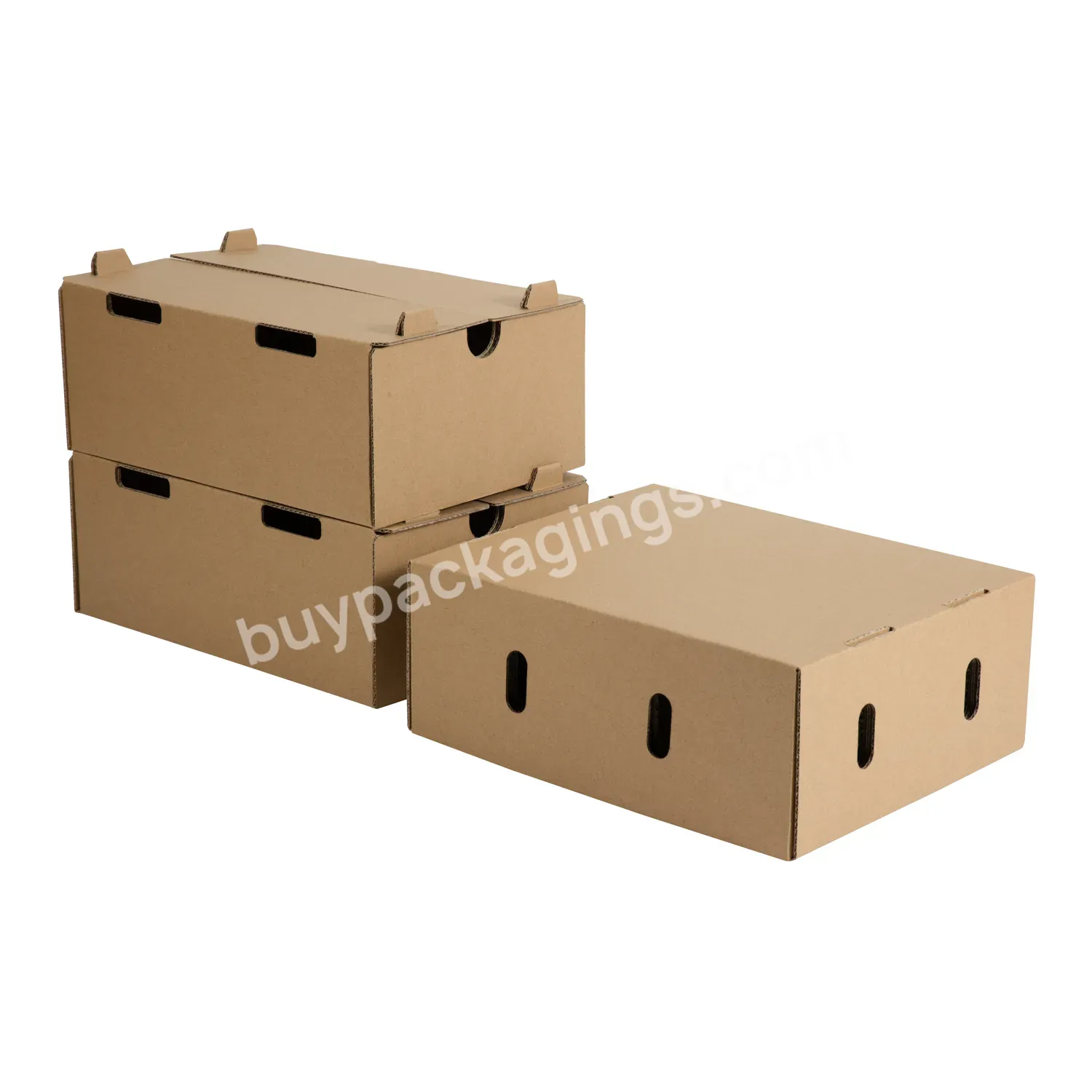 Factory Direct Bulk Price 5-ply Strong Paper Packaging Kraft Cardboard Blueberry Fruit Vegetable Banana Box - Buy Factory Price 5-ply Strong Fruit Carton Box For Banana On Sale,Cajas Para Bananas Fruit Packaging With Customized Sizes Logo,Packaging C