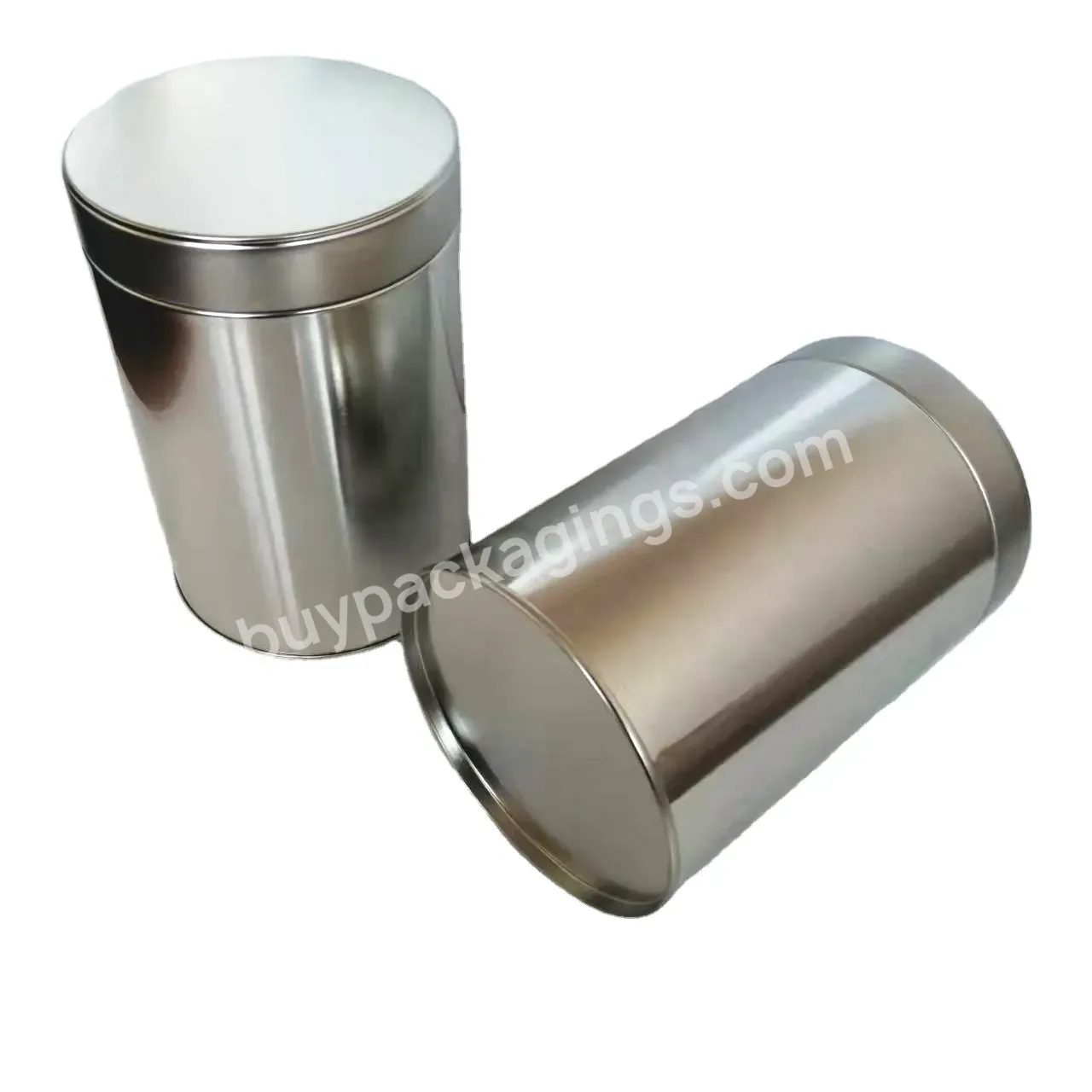 Factory Direct Custom Design Air Tight Metal Tin Can With Flush Cover For Coffee,For Cocoa Powder,For Tea 4 Inch Round Tin - Buy Cocoa Tin Can,Metal Can For Coffee,Circular Cocoa Metal Can.