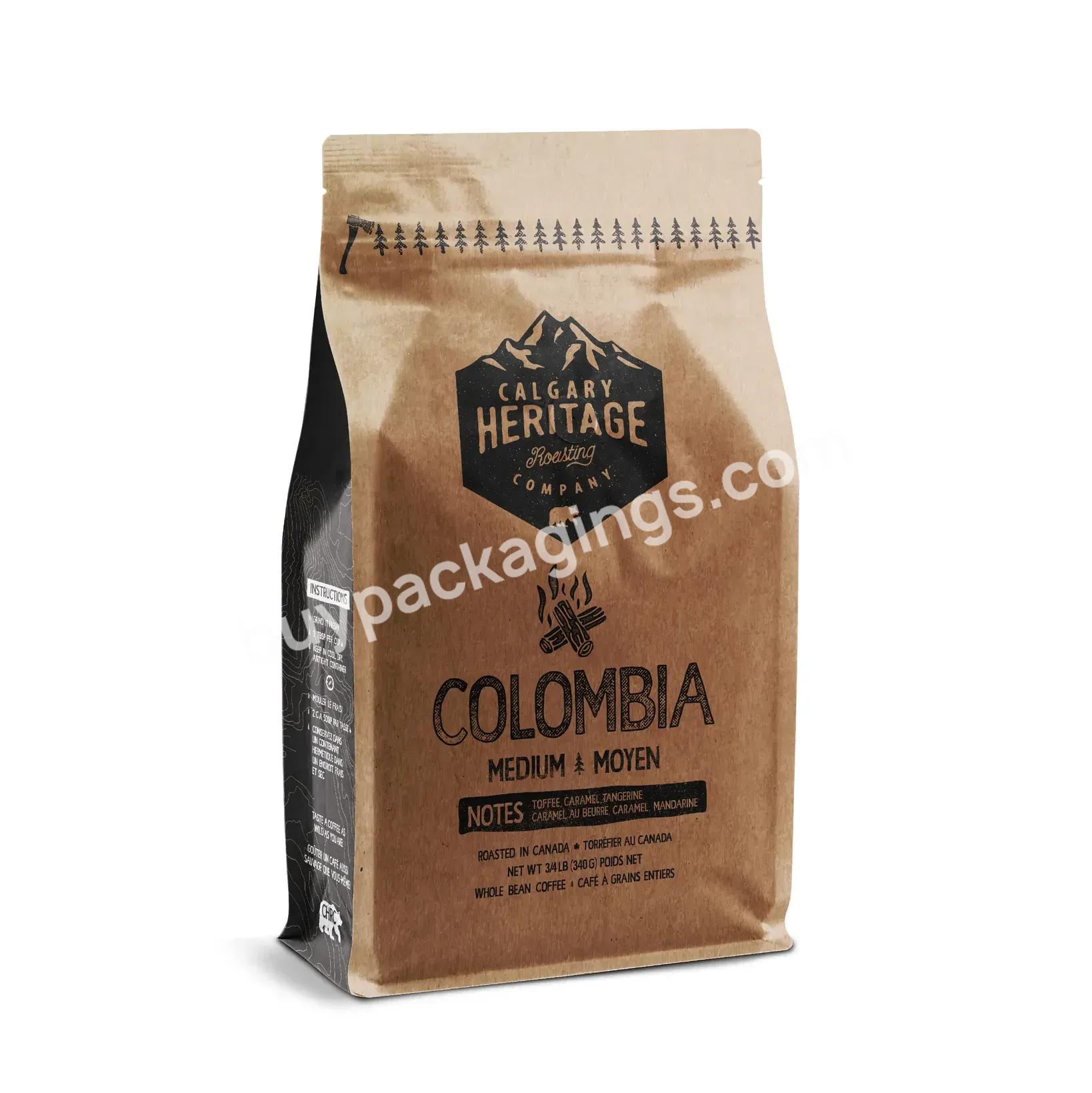 Factory Direct Custom Design Printing Premium Espresso Coffee Packaging Natural Block Bottom Coffee Bags White Valve Zipper - Buy Natural Coffee Bags,Block Bottom Coffee Bags,Coffee Bag White Valve Zipper.