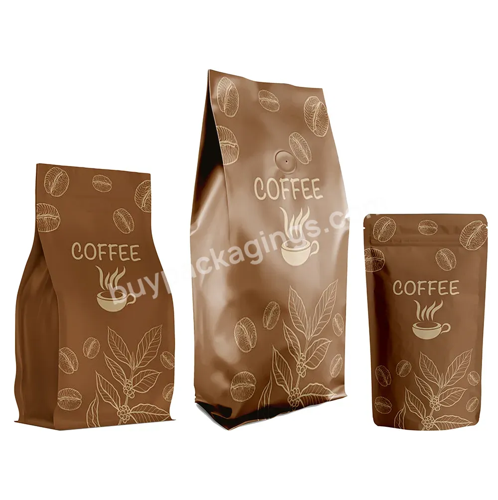 Factory Direct Custom Print Coffee Pack Aluminium Coffee Bags Box Bottom Pouch Resealable Zipper Colombian Coffee Bag With Logo - Buy Coffee Bag With Logo,Aluminium Coffee Bags,Colombian Coffee Bag.