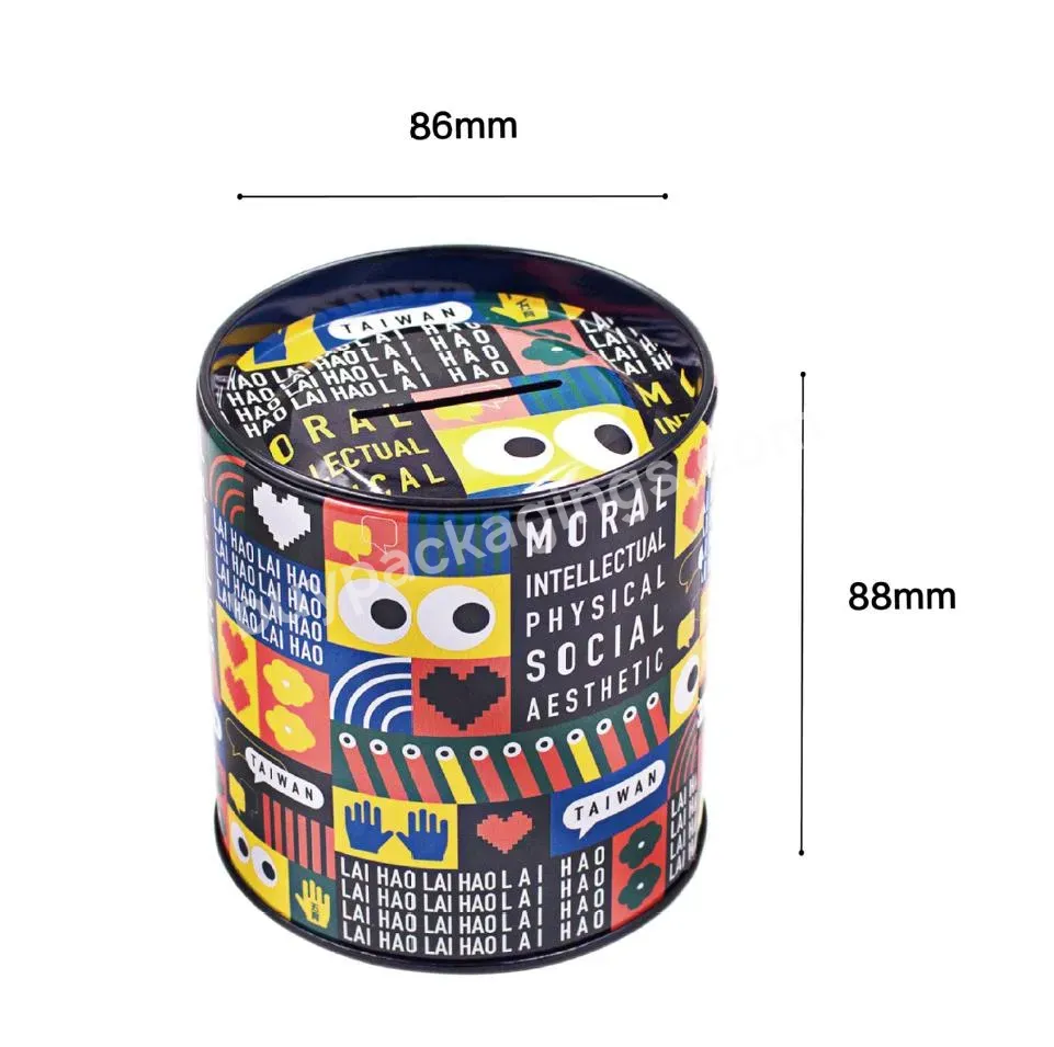 Factory Direct Custom Printed Small Middle Large Metal Coin Tin Box Dollar Money Saving Tin Can For Promotion - Buy Hot Selling Custom Printed Metal Tin Money Box Tin Can Coin Money Saving Tin Bank For Kids,Promotional Wholesale Custom Dollar Pattern