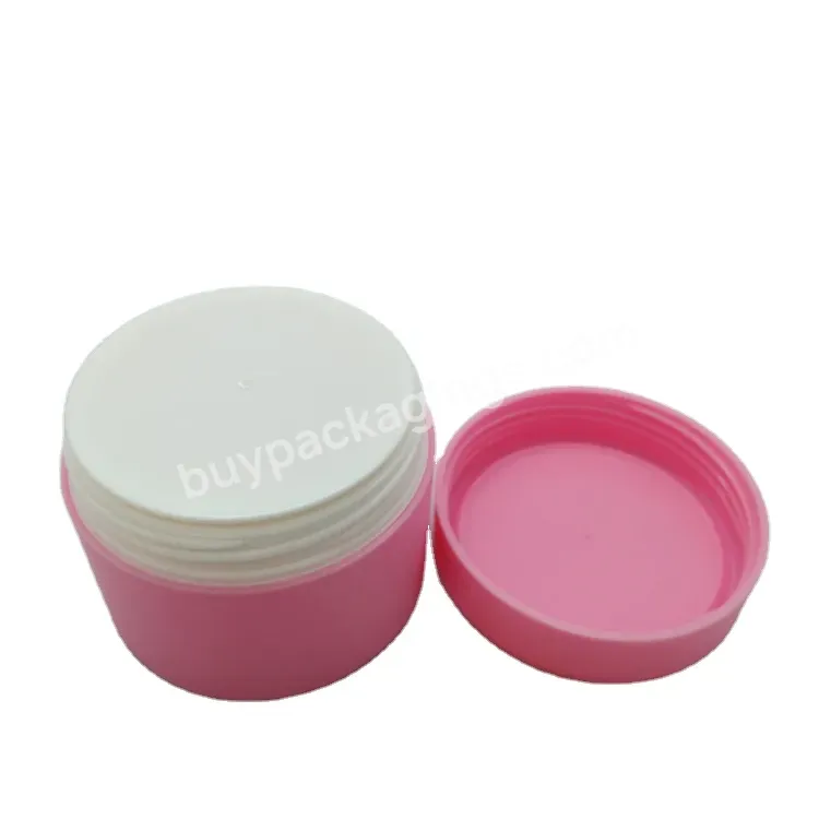 Factory Direct Double Layer Pp Plastic Cream Jar Matte Color Cosmetic Container - Buy Pp Jar,Cream Jar,Plastic Container.