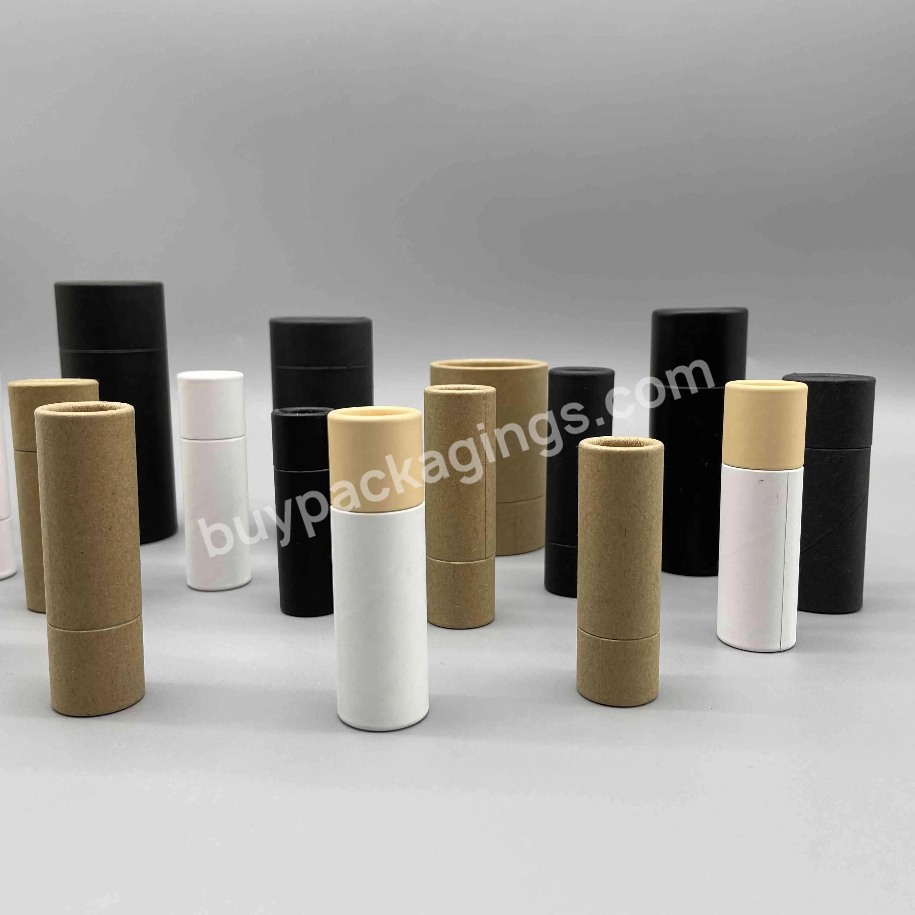 Factory Direct Food Grade Eco-friendly Craft Lipbalm Twist Up Paper Tube Packaging