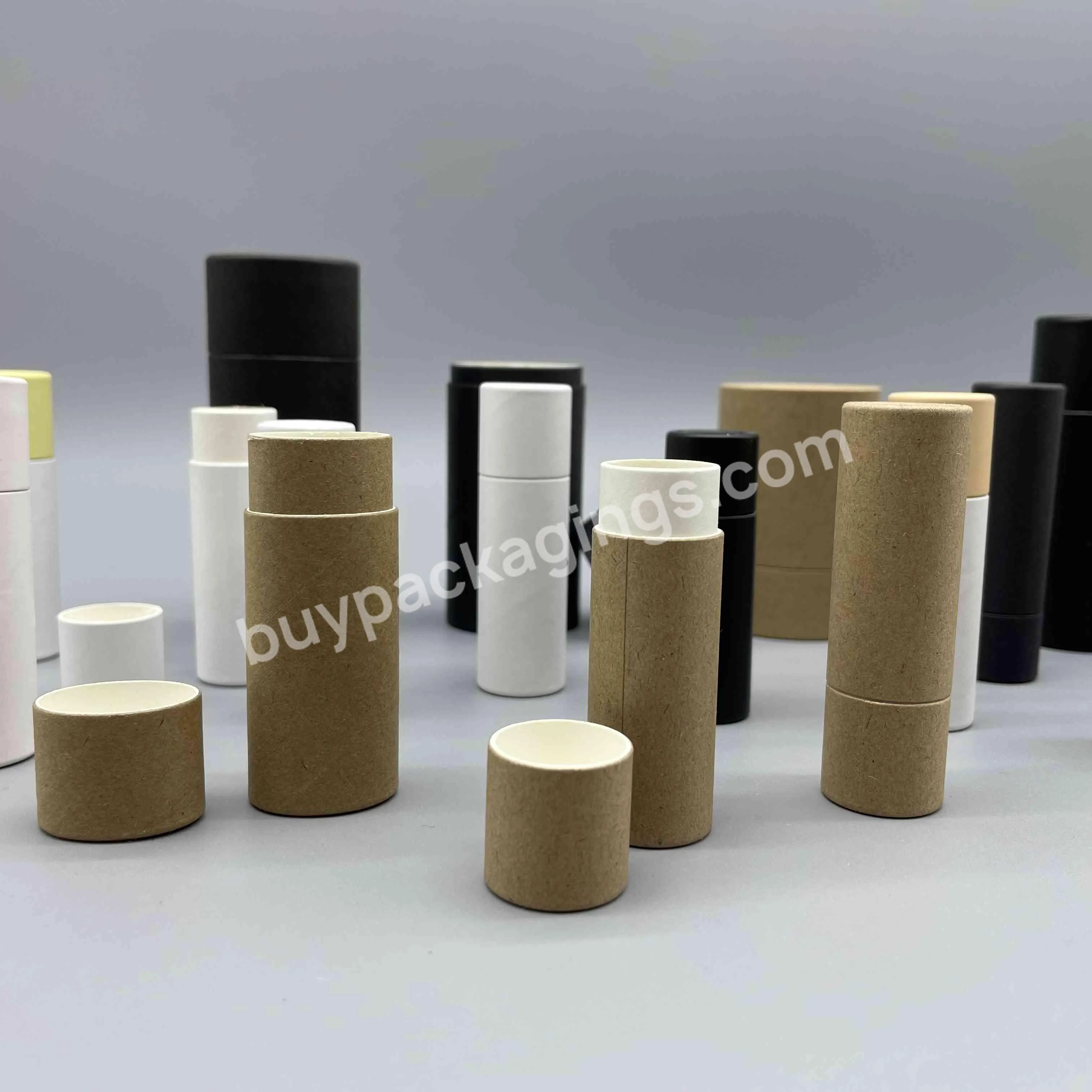 Factory Direct Food Grade Eco-friendly Craft Lipbalm Twist Up Paper Tube Packaging