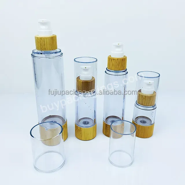 Factory Direct Luxury Cosmetic Bamboo Skin Care Packaging Bottle Lotion Glass Bottles With Bamboo Pump - Buy Luxury Cosmetic Bamboo Skin Care Packaging Bottle,Lotion Glass Bottles With Bamboo Pump,Factory Direct Bamboo Skin Care Pump Bottle.