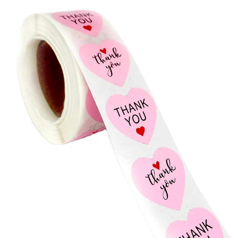 Factory Direct Round Thank You Seal Label Custom Sticker Paper Thank You Label