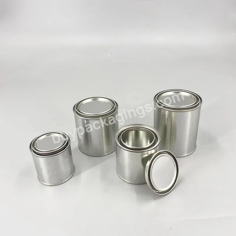 Factory Direct Sale 1l Round Metal Can With Lever Lid For Paint Packaging