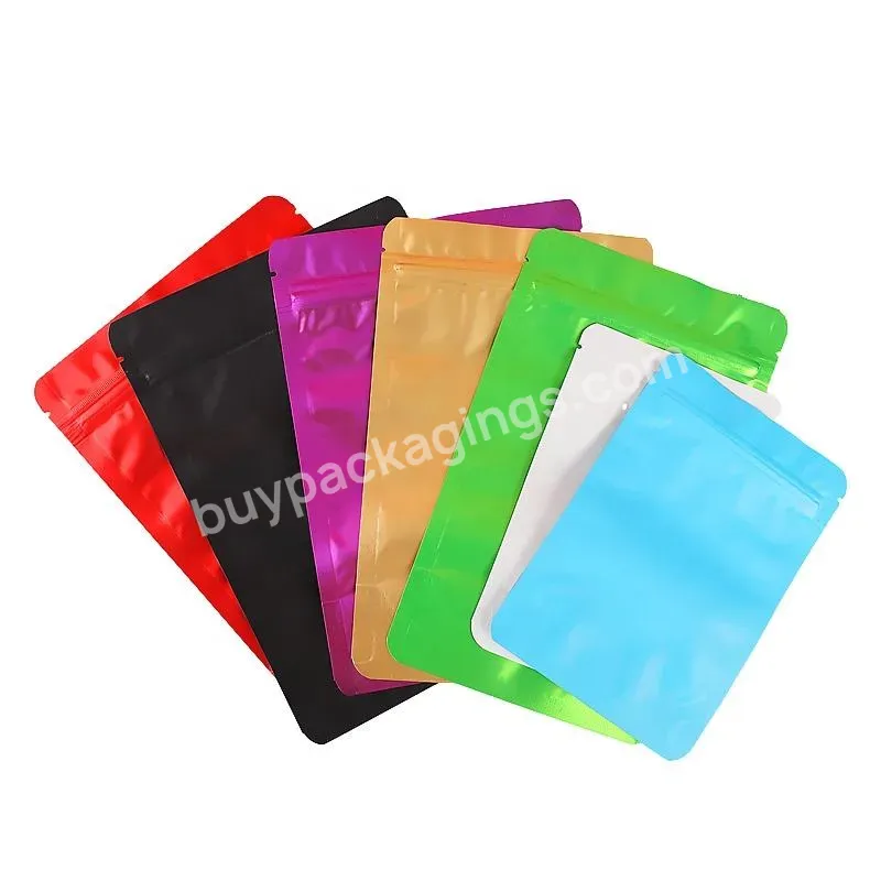 Factory Direct Sales Color Mylar Zipper Bags With Clear Window Three Side Sealing Mylar Zipper Top Packing Bags - Buy Mylar Zipper Bags/color Window Self-sealing Aluminum Foil Bag With Window/mylar Zipper Bags With Clear Window/mylar Zip Bags,Three S