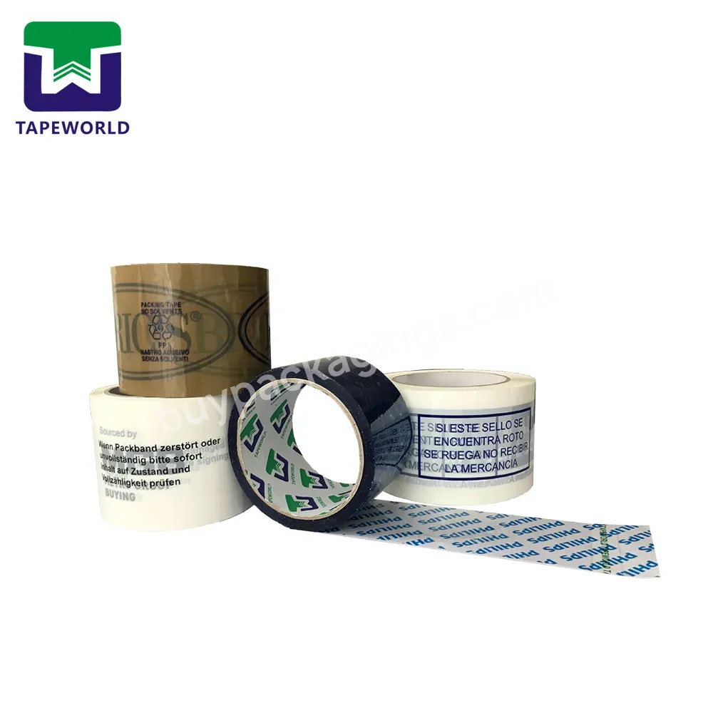 Factory Direct Sealing Tape Branded Custom Logo Printed Opp Packing Tape With Company Logo - Buy Bopp Logo Printed Packing Tape,Packing Tape Custom Logo,Packing Tape With Company Logo.