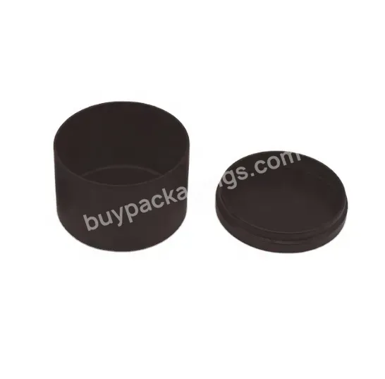 Factory Direct Seamless Candle Tin Straight Side Double Side Matte Black 80x60mm Straight Side Candle Tin 8oz
