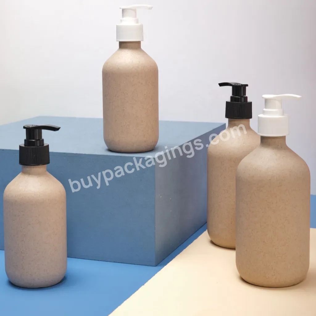 Factory Direct Wholesale Eco-friendly Biodegradable Empty Container Shampoo Shower Gel Straw Packaging Bottle Cosmetic 100pcs - Buy Shampoo Bottle,Cosmetic Shampoo Packaging Bottle,Customized Wheat Straw Biodegradable Plastic Bottle.