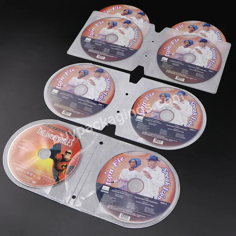 Factory Dvd Storage Binder Protection Poly Plastic Cd Sleeve Disc 2 Cd Dvd Disc Storage Sleeve Album Sleeve - Buy 2 Cd Dvd Disc Storage Sleeve,Dvd Storage Binder,Poly Plastic Cd Sleeve.