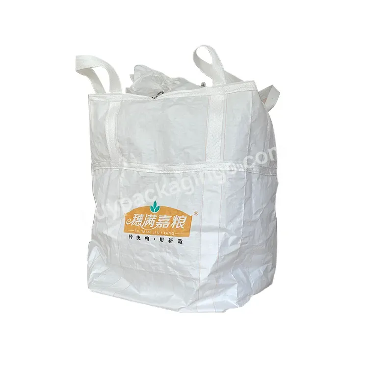 Factory Fill Spout Top Pp 1000kg Super Sacks Big Bulk Jumbo Bags Fibc 1 Ton Bag - Buy Fibc Ton Bag,1000kg Bags Fibc Bag,1 Ton Bags.