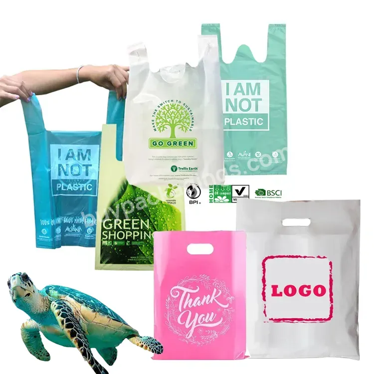 Factory From China Wholesale Price Custom Logo Printing Eco-friendly Corn Starch Clothing Packaging Shopping Plastic Bag - Buy Plastic Bag From China,Corn Starch Plastic Bag From China,Eco-friendly Corn Starch Plastic Bag From China.