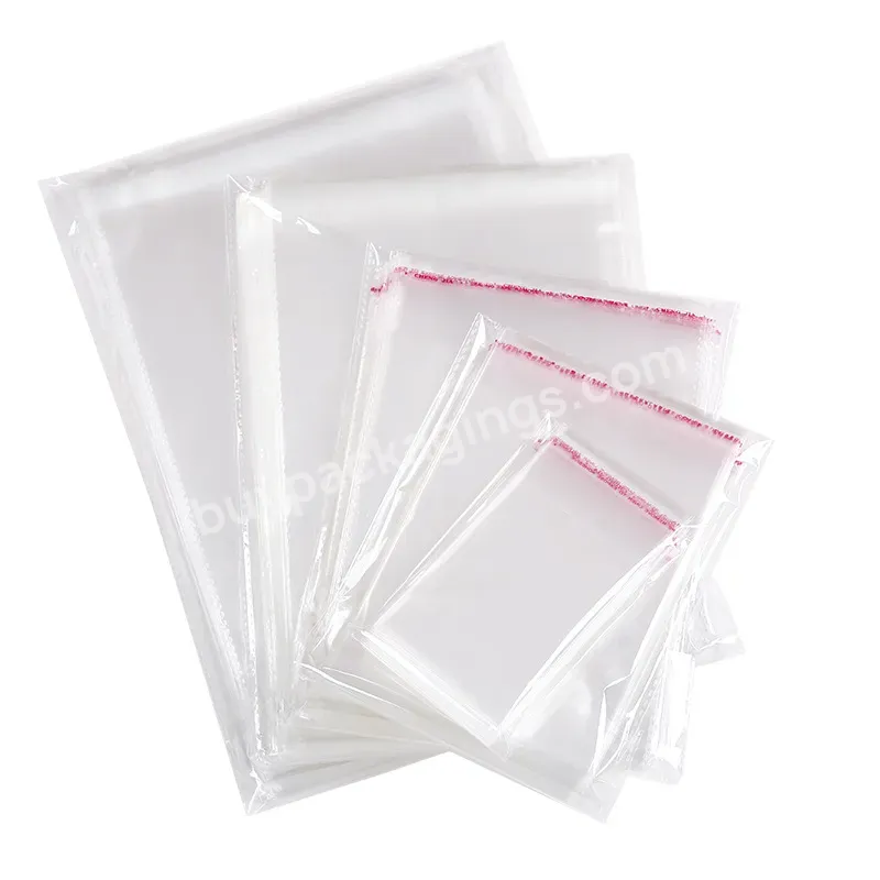 Factory Hot Selling Low Price Transparent Self-adhesive Seal Clothes Opp Packing Plastic Bag Clear Poly Opp Bags - Buy Opp Bags,Wholesale Customized Self Seal Adhesive Bopp Pp Opp Poly Plastic Cello Packaging Bags For Cellophane Candy Garment Clothin