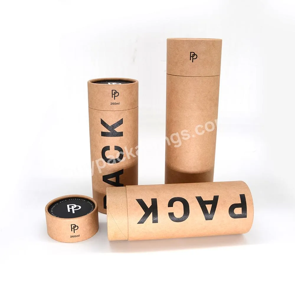 Factory Manufacture High Quality Cardboard Cylinder Round Paper Tube Box for Single Water Bottle Packaging