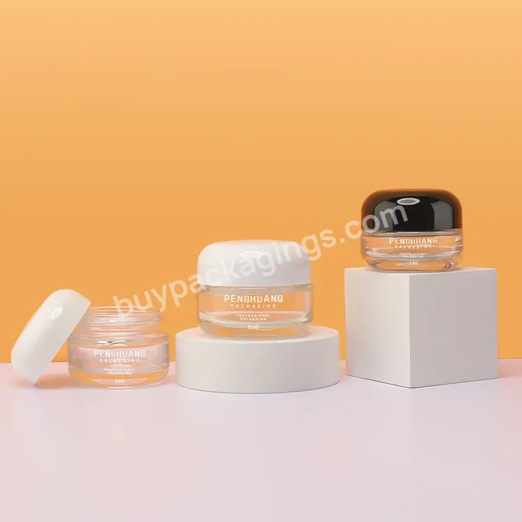 Factory Manufactured Empty Cosmetics Cream Glass Bottles And Jars Skincare Packaging Face Eye Cream Jar Glass - Buy Cream Jar Cosmetic,Cream Jar Glass,Cream Glass Jar 50g.
