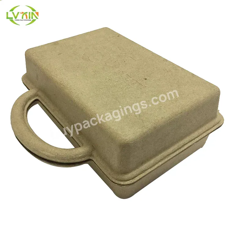 Factory Manufacturing Custom Moulded Pulp Packaging Box Eco-friendly Disposable Clamshell Paper Pulp Box Packaging - Buy Eco Friendly Biodegradable Recycled High Quality Cardboard Pulp Box Paper Egg Tray Boxes,Sugarcane Bagasse Boxes For Packaging,Su