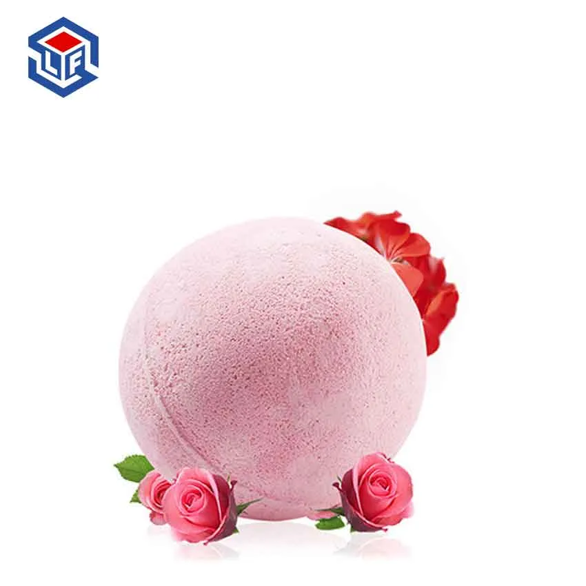 Factory OEM Customize 100% All Natural Bath Bomb Organic Floral Scent Handmade Deep Clean Rose Spa Bath Fizzy Wholesale