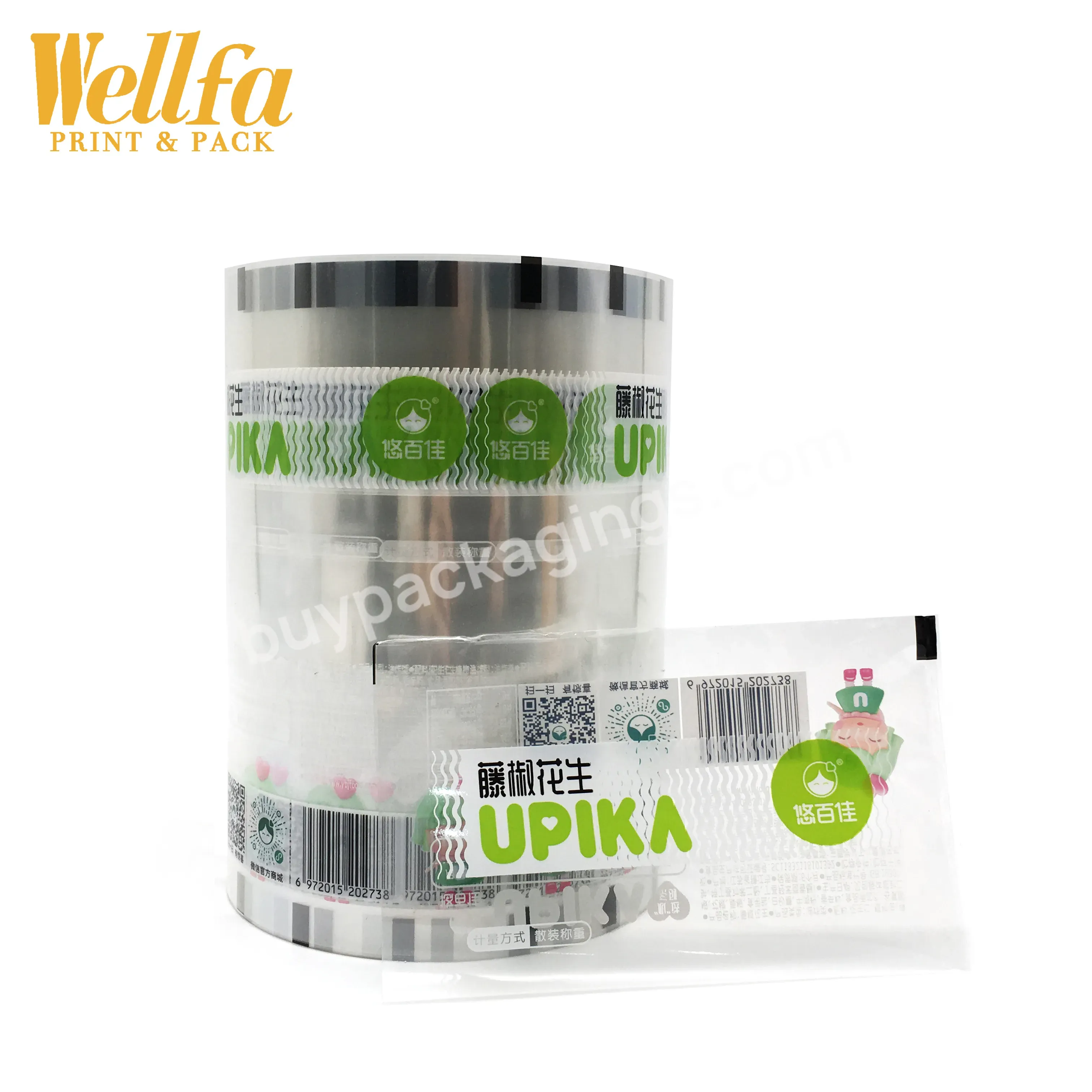 Factory Oem Customized Printed Snack Sachet Packaging Roll For Auto Packing Stretch Plastic Bopp Lamination Plastic Film - Buy Plastic Film Food Packaging Film,Plastic Film Sachet Packaging,Plastic Film Composite Aluminum Foil Roll Film.