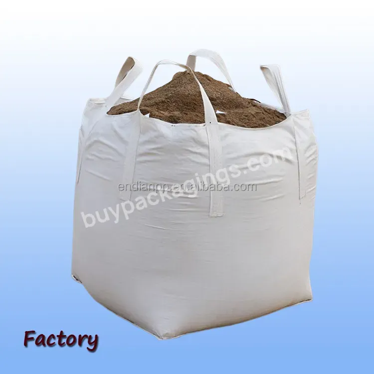 Factory Open Top Fibc Big Bulk 1 Ton Jumbo Bags 1000 Kg For Sand Wood Building Waste Bags - Buy Jumbo Bag,1 Ton Bags,Jumbo Bags 1000 Kg.