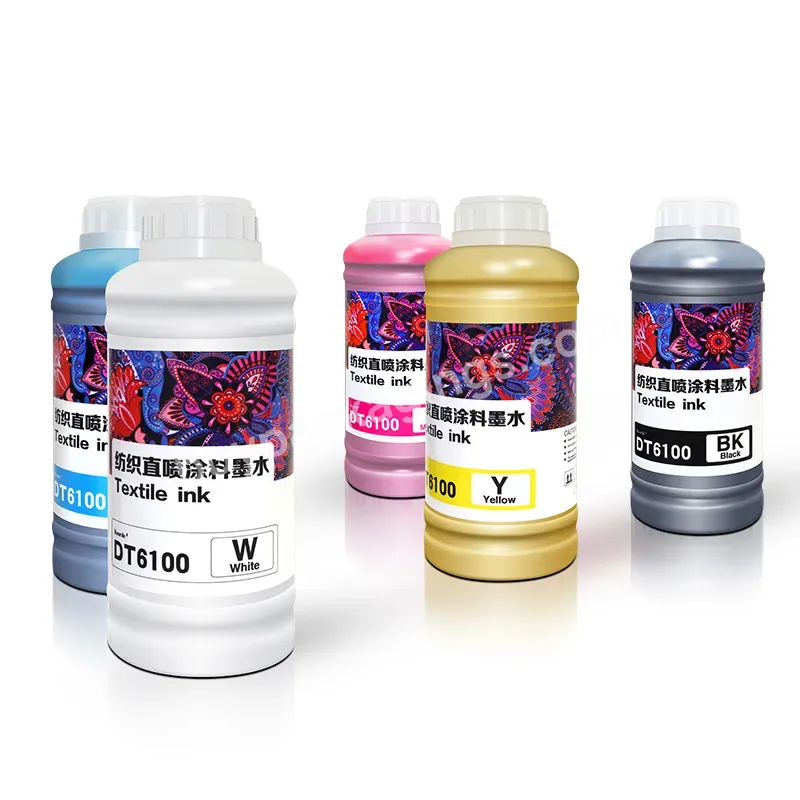 Factory Price And Premium Quality Fabric Ink 1000ml 5 Colors Cutting Textile Dtg Ink For Digital Clothing Printing - Buy Fabric Ink For Dtg Printer,Cutting Textile Dtg Ink For Dtg Printer,Textile Ink Dtf Prenium Ink 1000ml Dtf Pinter Ink.