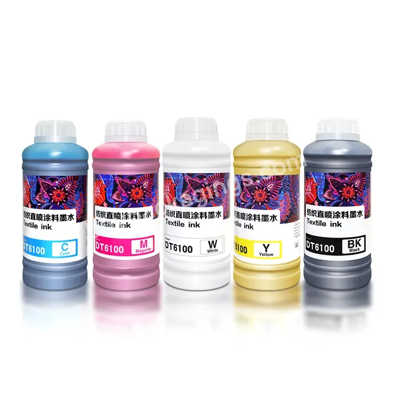 Factory Price And Premium Quality Fabric Ink 1000ml 5 Colors Cutting Textile Dtg Ink For Digital Clothing Printing - Buy Fabric Ink For Dtg Printer,Cutting Textile Dtg Ink For Dtg Printer,Textile Ink Dtf Prenium Ink 1000ml Dtf Pinter Ink.
