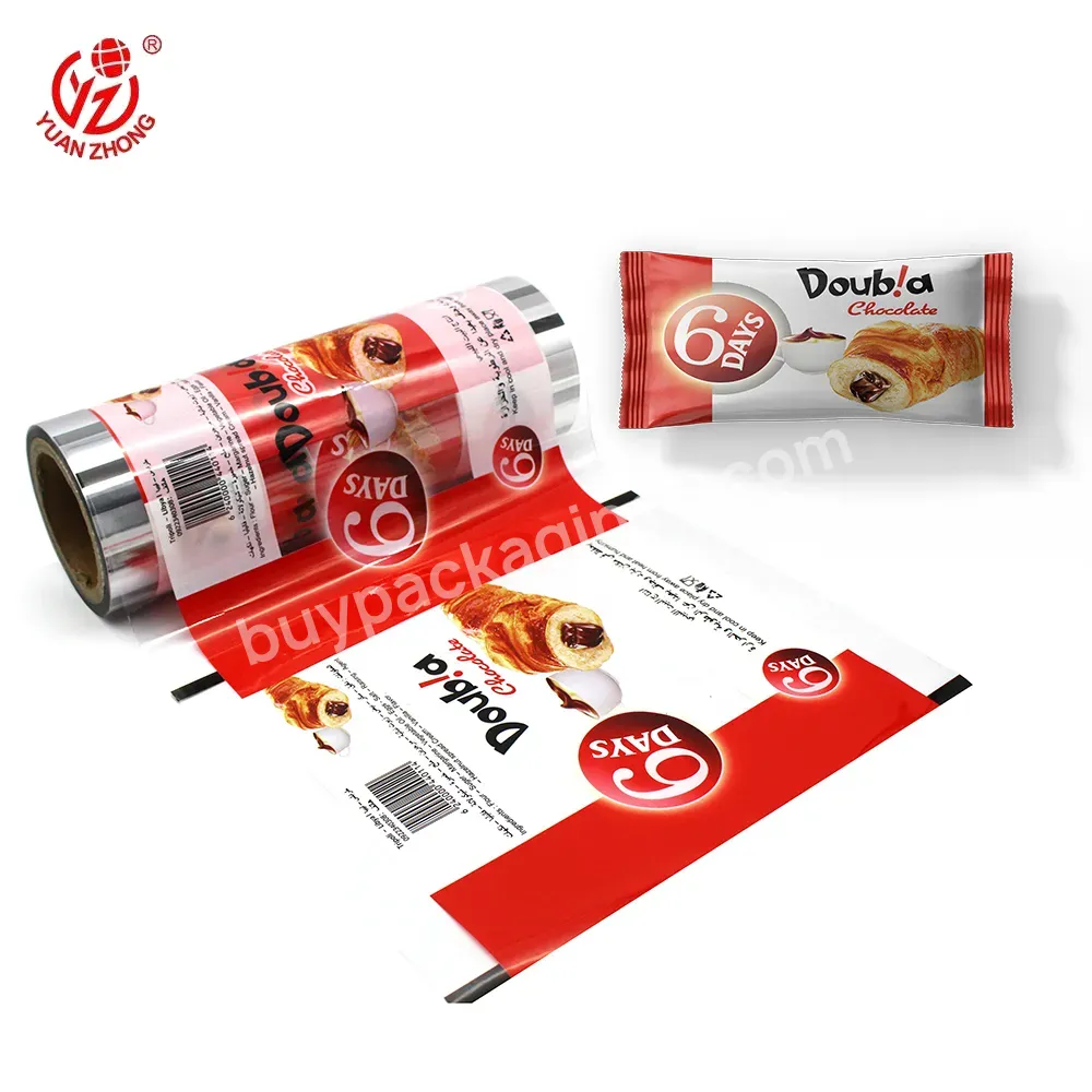 Factory Price Bopp/cpp Composite Plastic Packaging Materials Custom Printed Food Packaging Film Roll For Croissant/bread