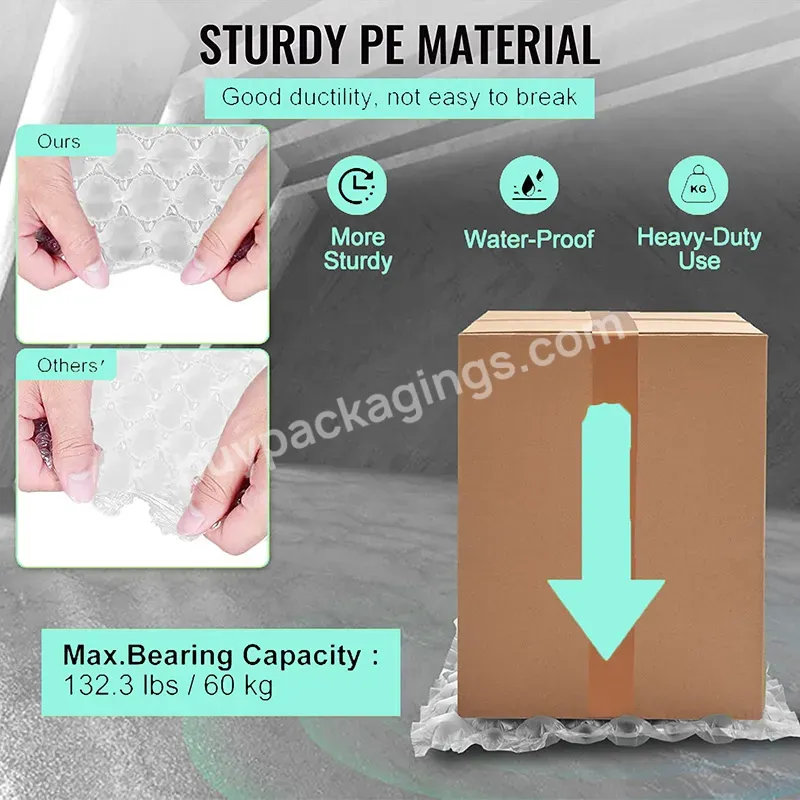 Factory Price Bubble Film Packaging Wholesale Hdpe Wrap Air Bag Cushion Roll Packaging Cushion - Buy Inflatable Air Bubble Film,Air Bag Packaging Cushion Film,Shock Absorption Inflatable Film.