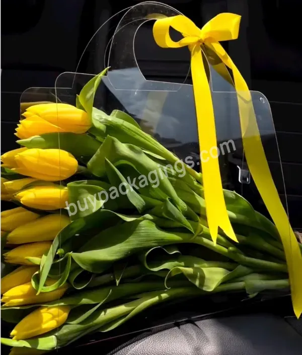 Factory Price Customized Logo Flower Clear Bags Packaging For Gift And Flowers Handbag Fashion Floral Packaging Plastic Bags - Buy Clear Flowers Bag Plastic Bags For Flower,Clear Plastic Flower Bags Customized Logo,Wholesalers Customized Logo Bouquet
