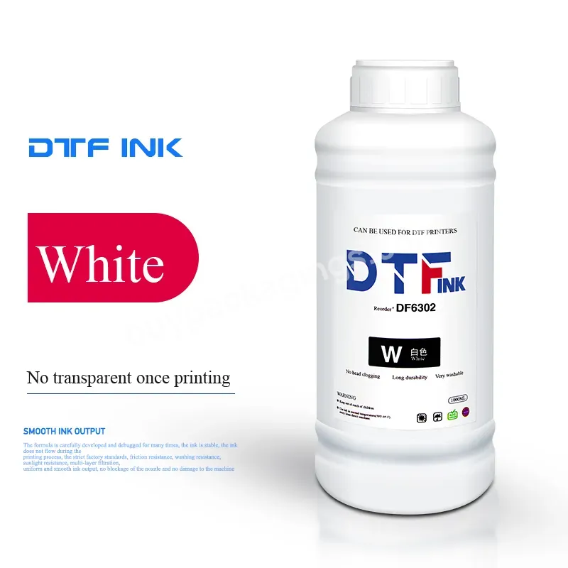 Factory Price Hot Sell White Ink Tinta Blanca Dtf 1000ml Premium Textile Pigment Dtf Film Ink Color Kit White Ink - Buy White Ink,Tinta Blanca,Dtf Ink.