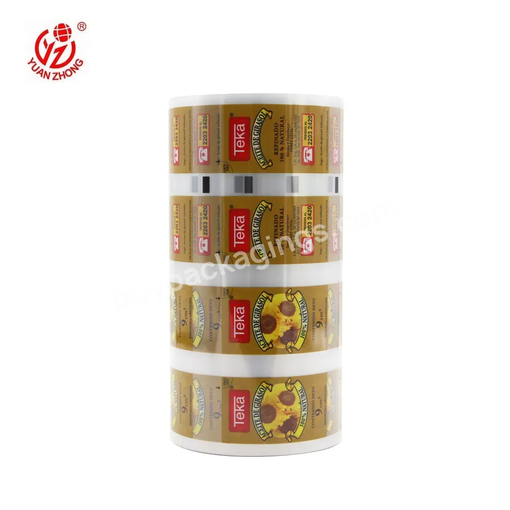 Factory Price Logo Printing Plastic Lamination Food Packaging Roll Film For Sunflower Seed /olive Oil - Buy Plastic Wrap,Packaging Material,Food Grade Flexible Packaging Bopp/cpp Laminating Film Roll Form Printed Moisture Proof Customized Plastic Lam