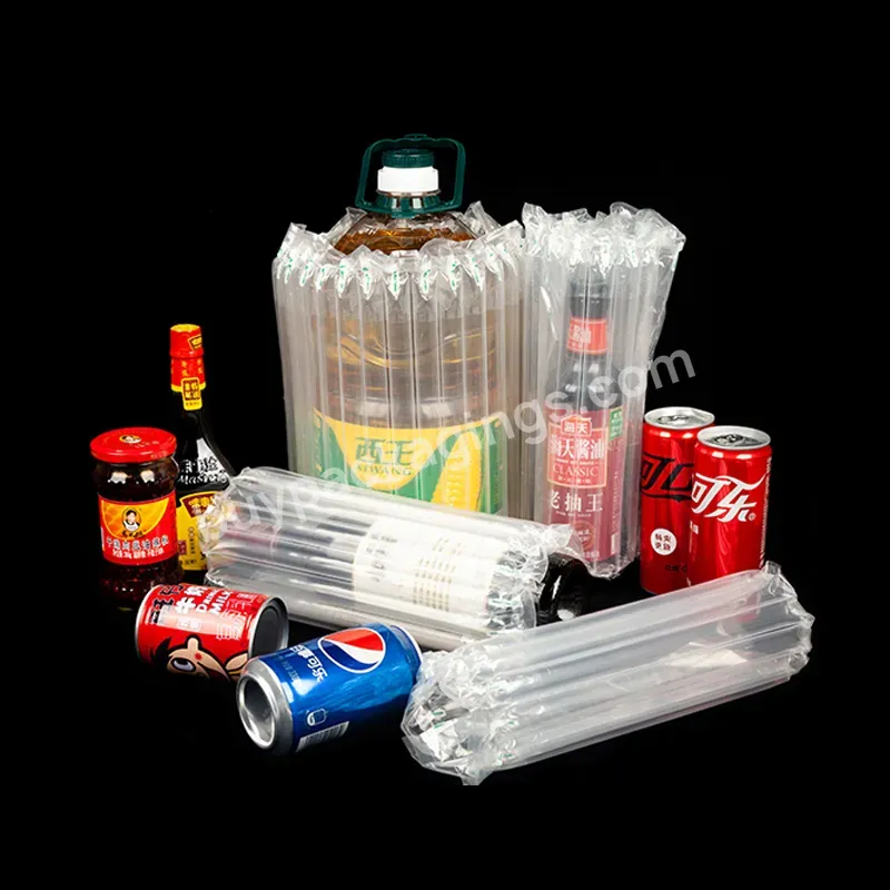 Factory Price Packing Materials Wrap Bottle Air Cushion Bubble Package Air Column Packing Roll - Buy Air Bubble Plastic Roll,Plastic Bubble Bags For Wine Bottles,Wine Bottle Bubbles.