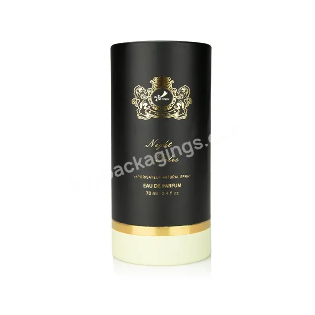 Factory Price Rigid Paper Round Custom Print Luxury Cardboard Cylinder Perfume Spray Bottles Packaging Box