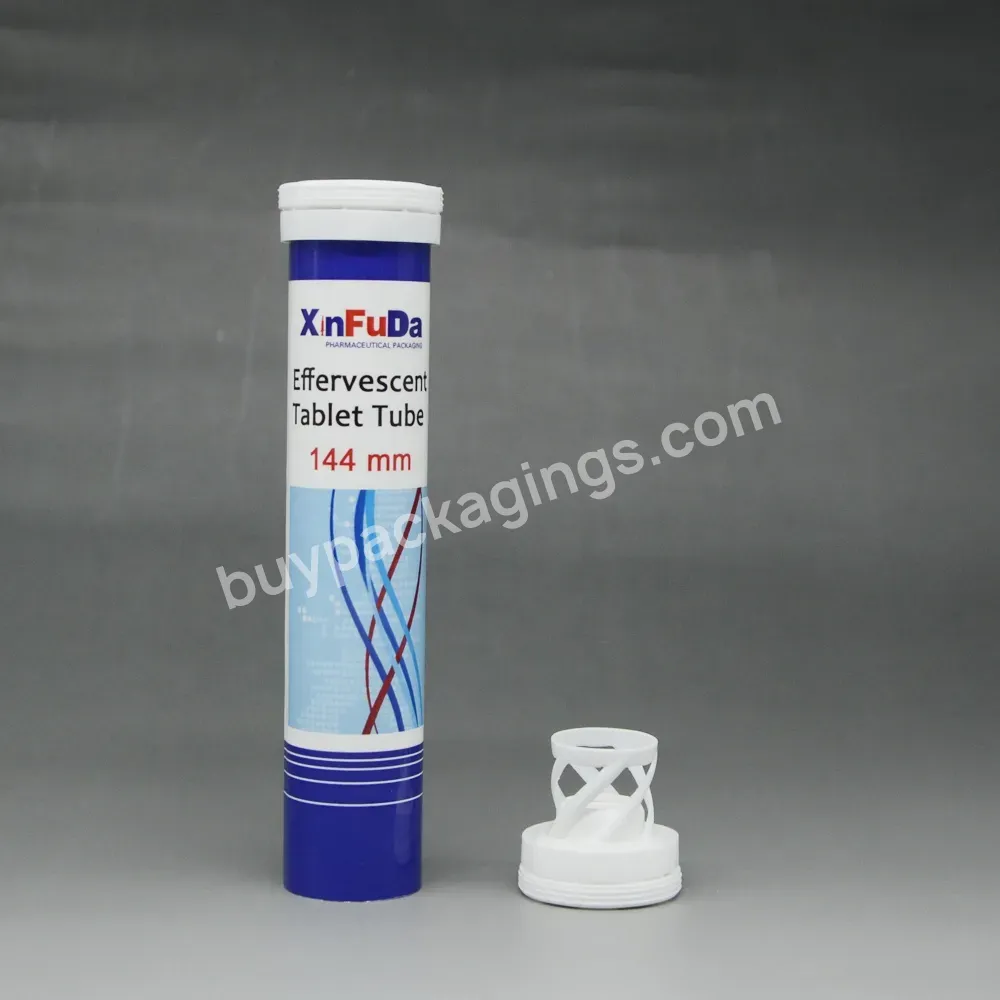 Factory Price White Color Packaging Container Effervescent Tablets Storage Effervescent Pill Tube With Moisture Proof Cap - Buy Effervescent Tablet Bottles,Effervescent Tube,Plastic Tube Container With Cap.