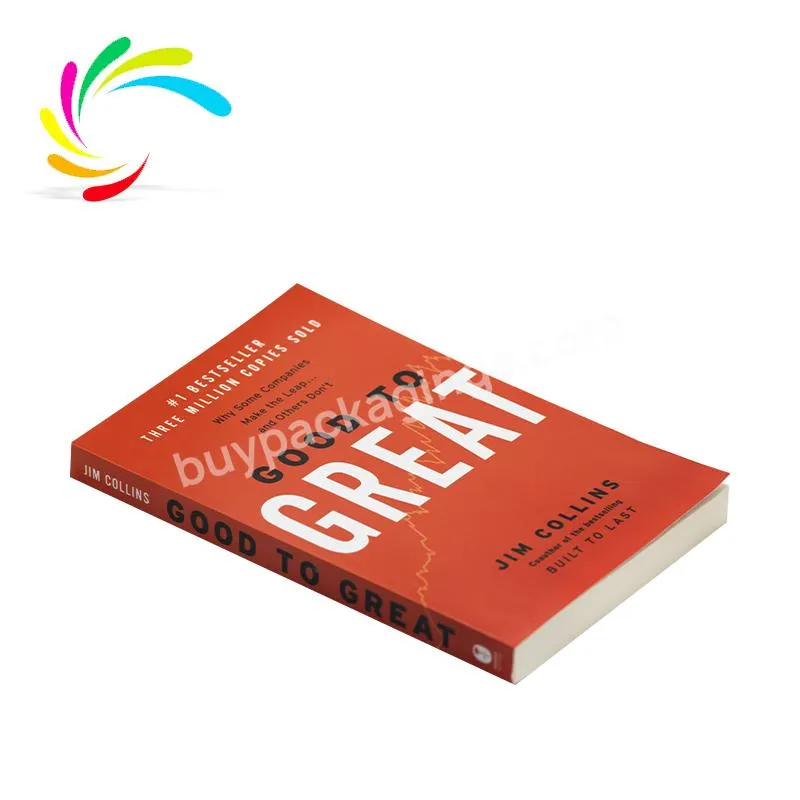 Factory printing promotional bestseller paperback publishing books for adults Good to great English business management books