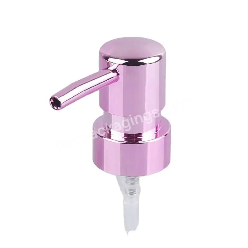 Factory Sale 28/400 Uv Rose Gold Hand Cleanser Liquid Soap Dispenser Plastic Electroplating Pump For Bottle
