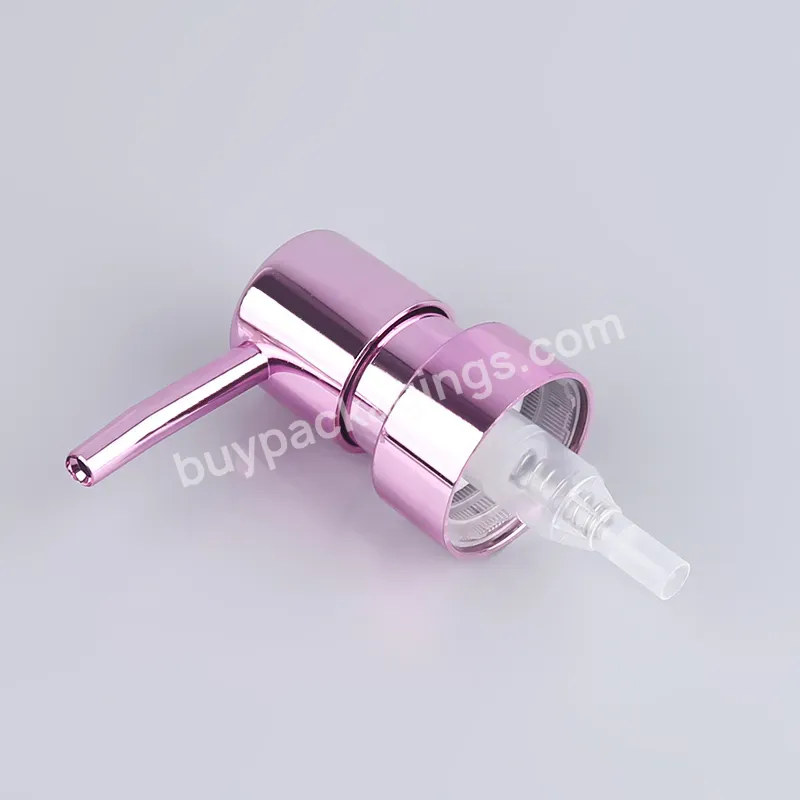 Factory Sale 28/400 Uv Rose Gold Hand Cleanser Liquid Soap Dispenser Plastic Electroplating Pump For Bottle